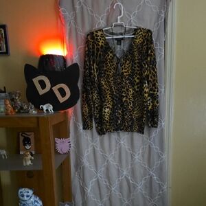 Lane Bryant Animal Print Lightweight Sweater